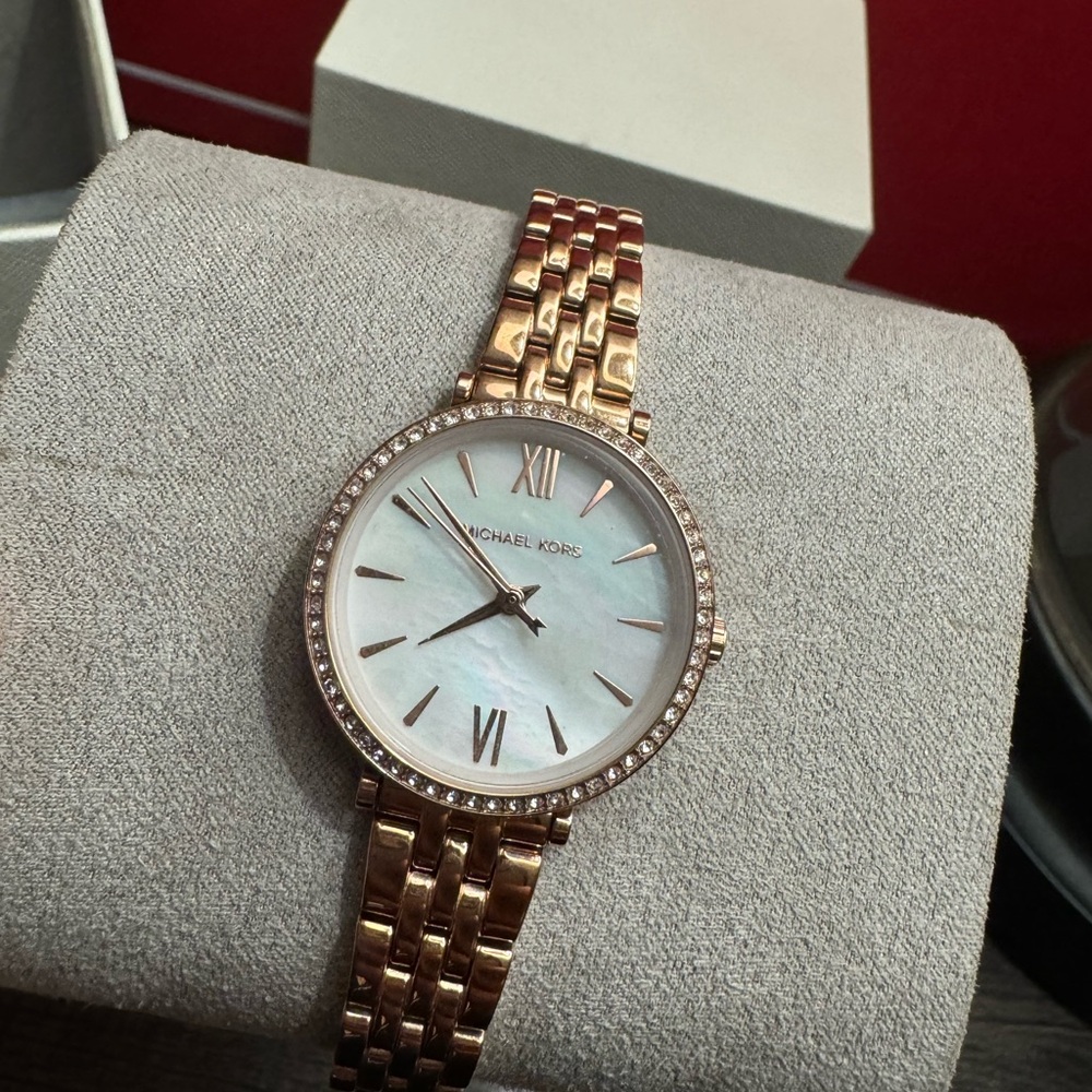 Women's Maisie Three-Hand Rose Gold-Tone Stainless Steel Bracelet Watch 28mm